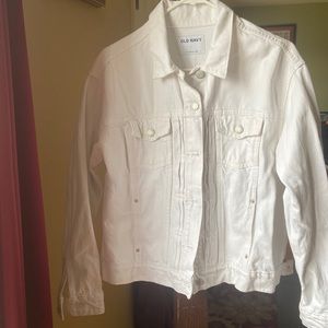White jean jacket
